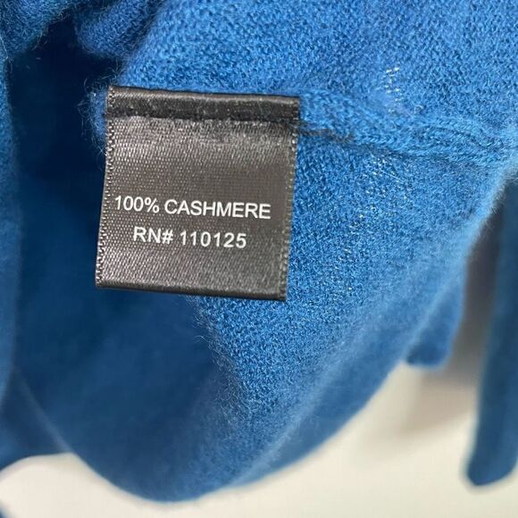 Quinn Women’s Blue Crewneck 100% Cashmere Sweater Size S‎ - Picture 6 of 8